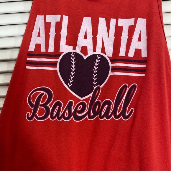 ATL Braves Racer-Back Tank Top - Picture 3 of 4